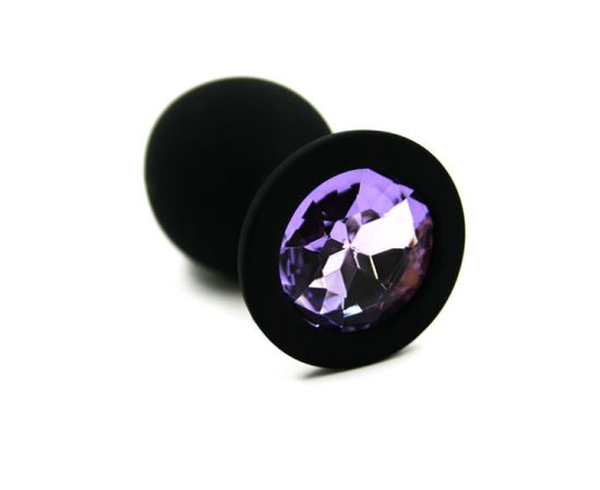 Анальная пробка Kanikule из силикона light purple, фото 