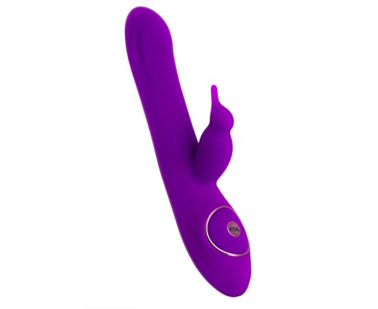 Ротатор с клиторальным стимулятором JOS YUM, фиолетовый, 21 см., фото 