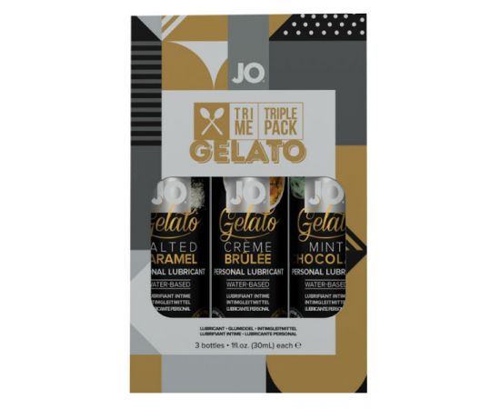 Набор вкусовых лубрикантов Tri-Me Triple Pack - Gelato, фото 