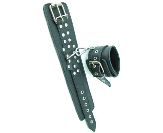 Наручники Кожаные BDSM С Пряжкой 6 см, фото 