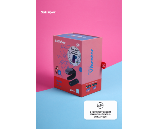Вибратор для пар на дистанционном управлении Satisfyer Double Fun чёрный, фото , изображение 4