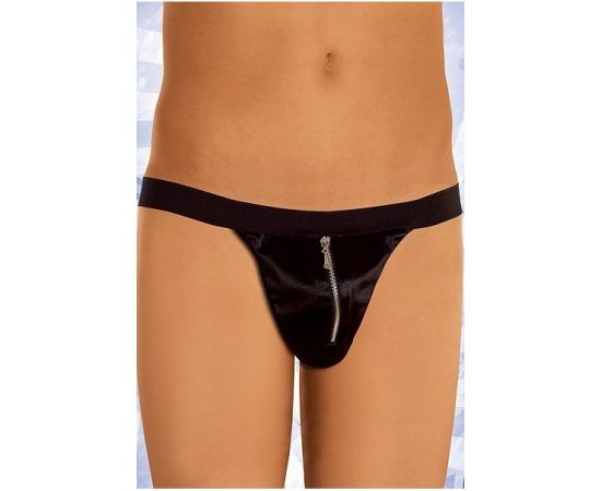 Стринги мужские на молнии черные-S/L, фото 