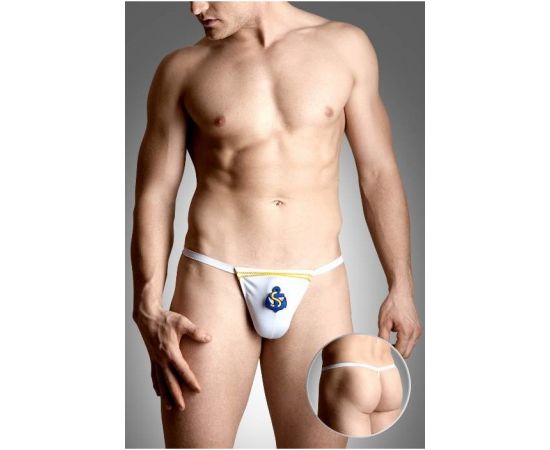 Стринги мужские Морские белые-S/L, фото 