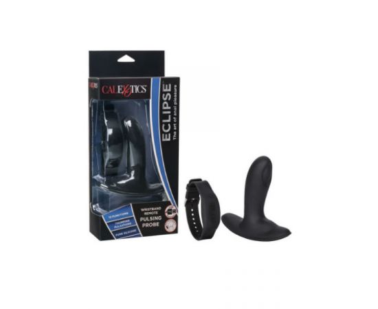 Стимулятор простаты Eclipse Pulsing Probe дистанционным управлением с помощью браслета, фото 