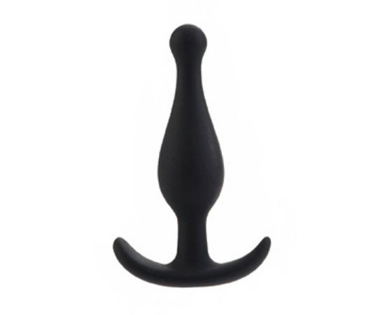 Анальная пробка Booty Call силиконовая черная, фото 