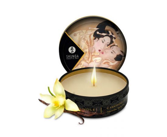 Массажное Аромамасло В Виде Свечи Shunga "Ванильный Фетиш", 30 мл, фото 