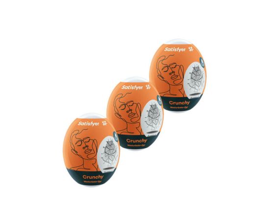 Мини-мастурбатор Satisfyer Masturbator Eggs (Set Of 3) Crunchy, фото 
