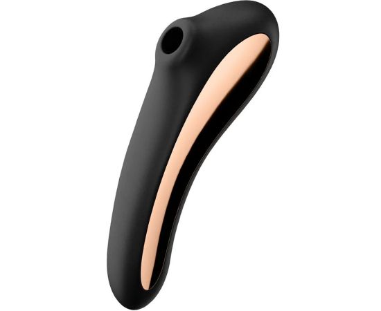 Бесконтактный Вакуумный Стимулятор Клитора Satisfyer Dual Kiss, Черный, фото 