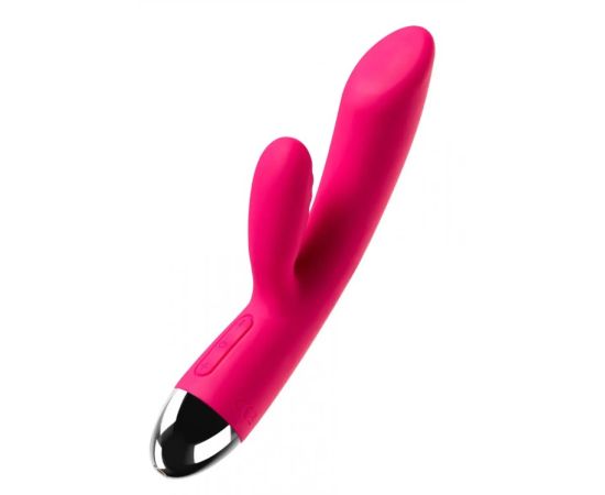 Вибратор с клиторальным стимулятором Svakom Trysta Розовый, фото 