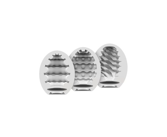 Мини-мастурбатор Satisfyer Masturbator Eggs (Set Of 3) Bubble, фото , изображение 5