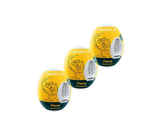 Мини-мастурбатор Satisfyer Masturbator Eggs (Set Of 3) Fierce, фото 