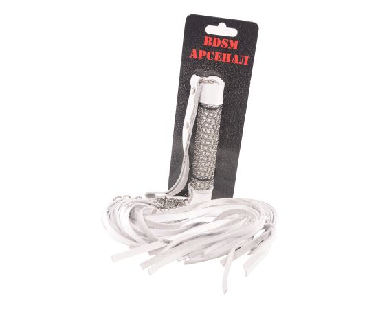 Плеть Heavy Metall, Белая, фото 