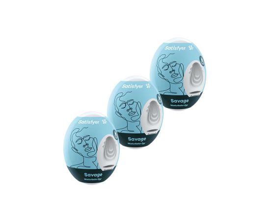 Мини-мастурбатор Satisfyer Masturbator Eggs (set of 3) Savage, фото 