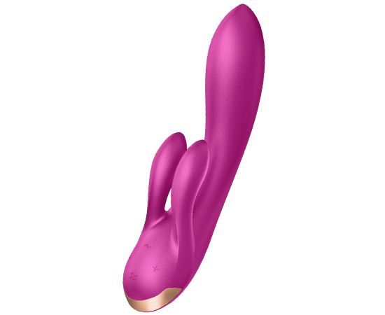 Вибратор Satisfyer Double Flex Connect App Violet, фото 