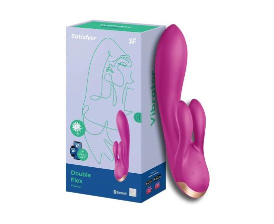 Вибратор Satisfyer Double Flex Connect App Violet, фото , изображение 2