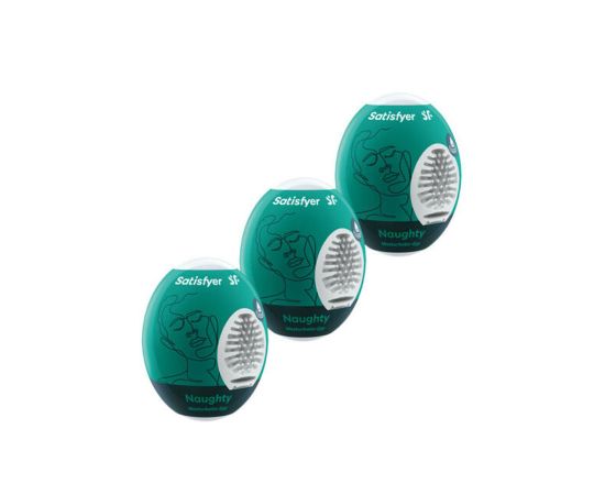 Мини-мастурбатор Satisfyer Masturbator Eggs (set of 3) Naughty, фото 