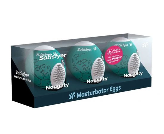 Мини-мастурбатор Satisfyer Masturbator Eggs (set of 3) Naughty, фото , изображение 4