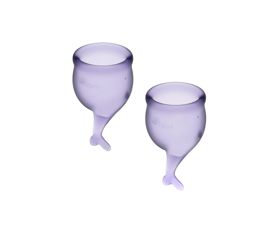 Набор Менструальных Чаш Satisfyer Feel Secure Menstrual Cup, Сиреневый, фото 
