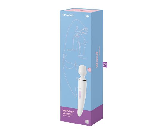 Вибратор Satisfyer Wand-er Woman (White/Chrome), фото , изображение 2