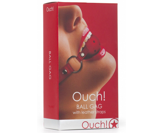 Кляп OUCH! Gag Ball, Красный, фото 