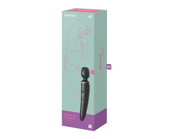 Вибратор Satisfyer Wand-er Woman (Black/Gold), фото , изображение 5