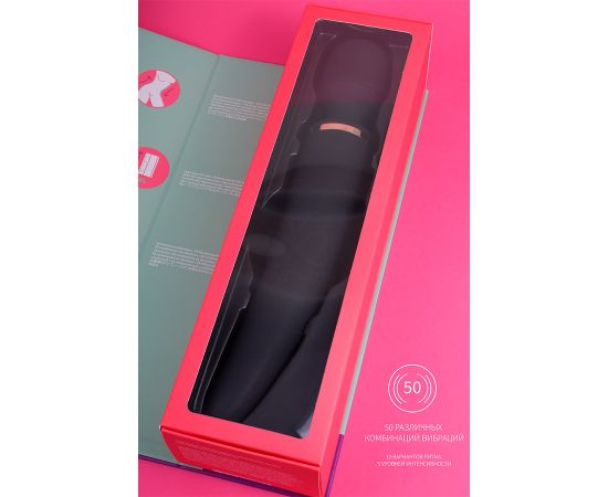 Вибратор Satisfyer Wand-er Woman (Black/Gold), фото , изображение 2