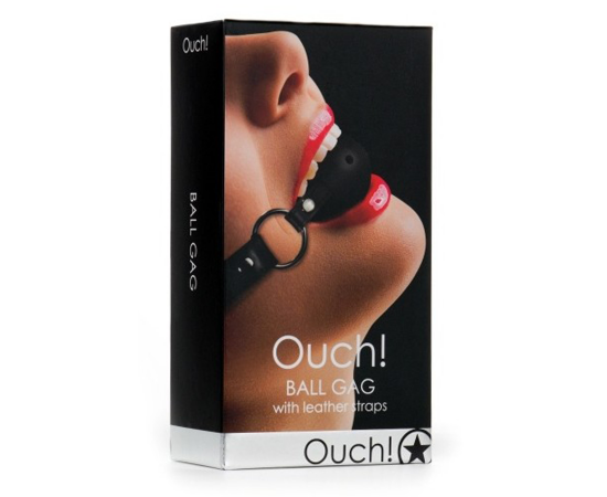 Кляп OUCH! Elegant Ball Gag, Черный, фото , изображение 3