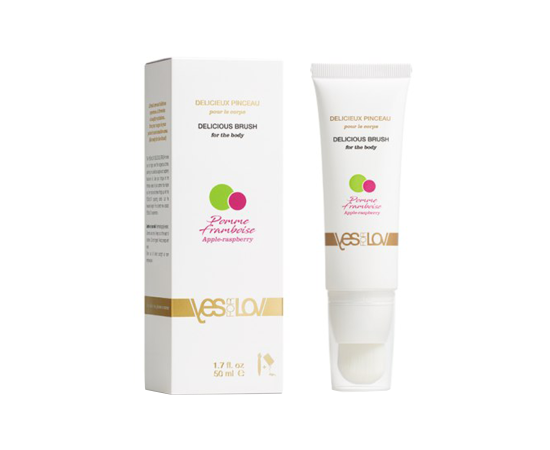 Массажное Масло Для Эрогенных Зон YESforLOV Delicious Brush "Яблоко-Малина", 50 мл, фото 