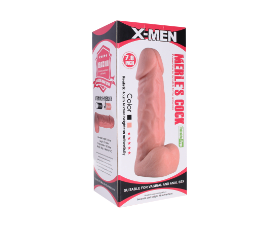 Фаллоимитатор X-MEN Merle's Cock Lay-D4101, Телесный, фото , изображение 2