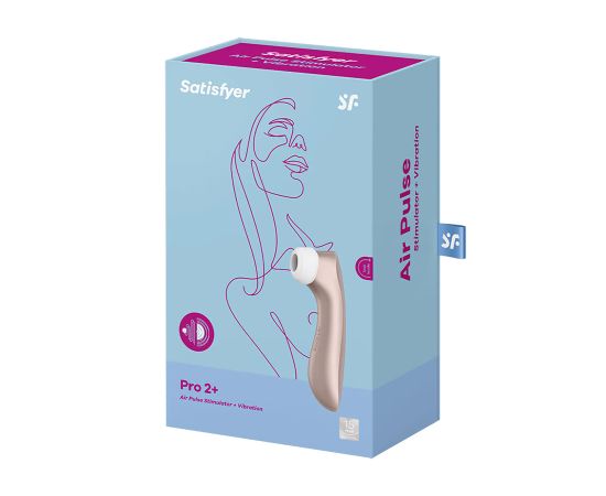 Вакуумный стимулятор клитора с вибрацией Satisfyer PRO2+, фото , изображение 2