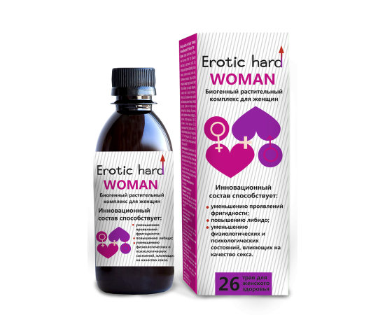 Концентрат Биогенный Для Повышения Либидо И Сексуальности Женский «Erotic hard» Woman, фото 