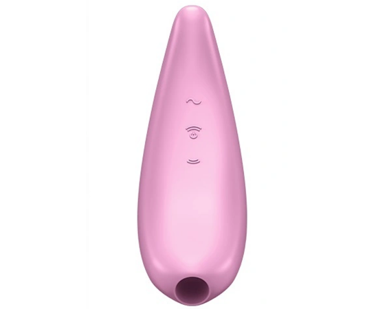 Бесконтактный Вакуумный Стимулятор Клитора Satisfyer Curvy 3+, Розовый, фото 