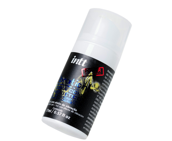 Гель массажный INTT VIBRATION Vodka and energy drink с эффектом вибрации, 17 мл, фото 