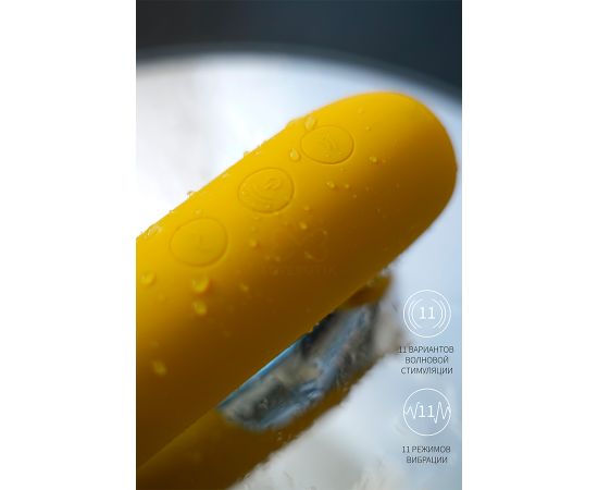 Бесконтактный Вакуумный Стимулятор Клитора Satisfyer Pro Dual Love, Желтый, фото , изображение 2