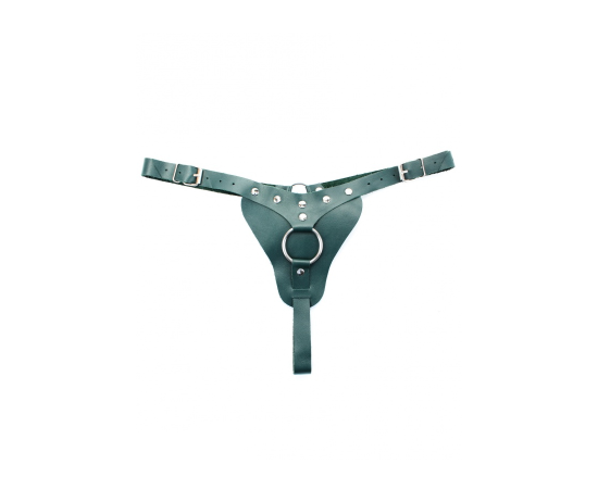 Трусики с кольцом для страпона Lady's Arsenal, изумруд 67015ars, фото 