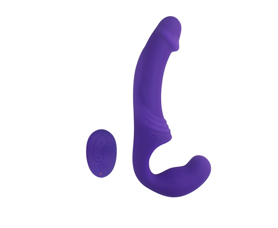 Вибрострапон безремневой с пультом, фиолетовый, фото 