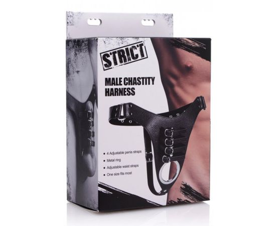 Пояс Верности STRICT Male Chastity Harness С Ремешками, фото 