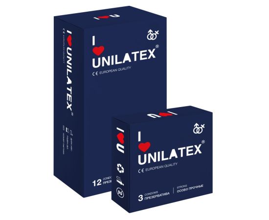 Презервативы Unilatex Extra Strong 12+3шт 3022Un, фото 