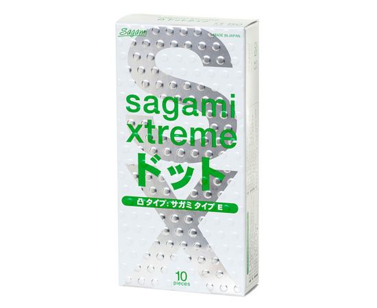 Презервативы Sagami Xtreme 0.02 Type-E Пупырчатые Latex 10 шт, фото 