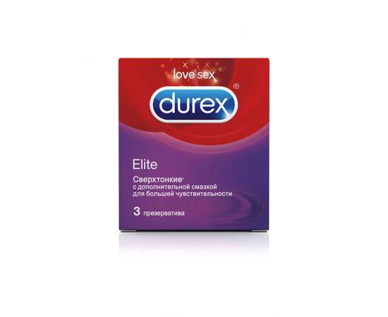 Презервативы Durex №3 Elite сверхтонкие, фото 