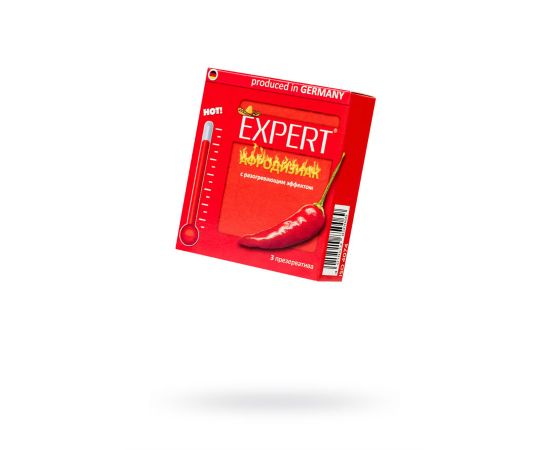 Презервативы Expert "Афродизиак" №3, возбуждающие с разогревающим эфектом, 3шт, фото 