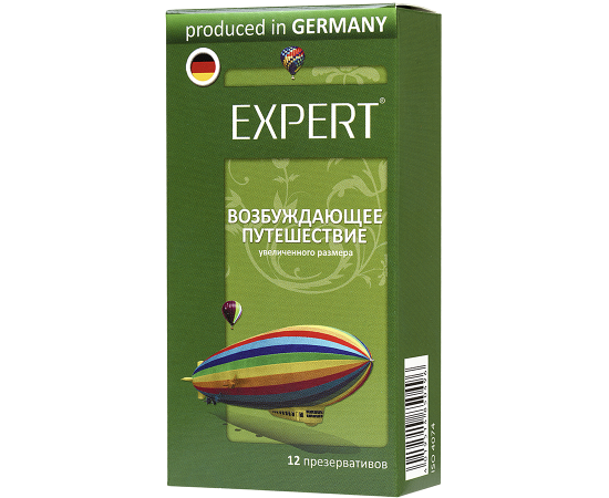 Презервативы Expert "Возбуждающее путешествие" №12, увеличенного  размера, 12шт, фото 
