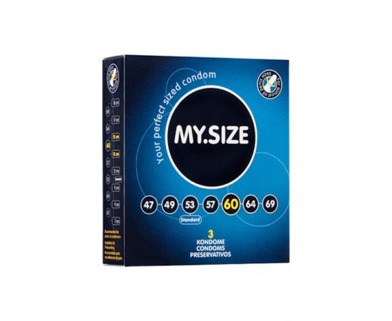 Презервативы MY.SIZE Размер 60 Latex 3 шт, фото 