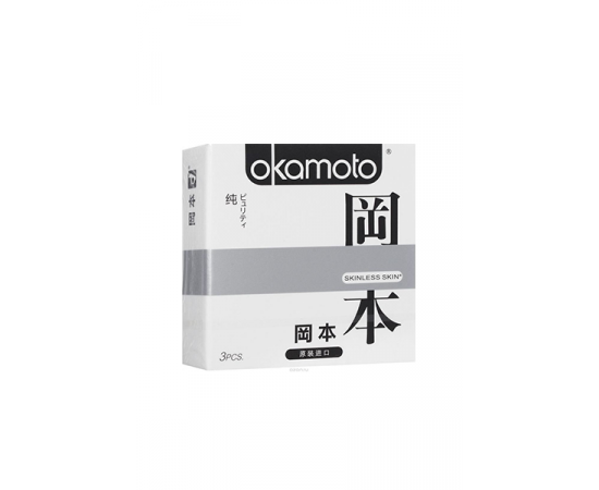 Презервативы Okamoto Skinless Skin Purity/ Классические № 3, фото 