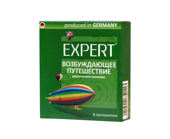 Презервативы Expert "Возбуждающее путешествие" №3, увеличенного размера, 3шт, фото 