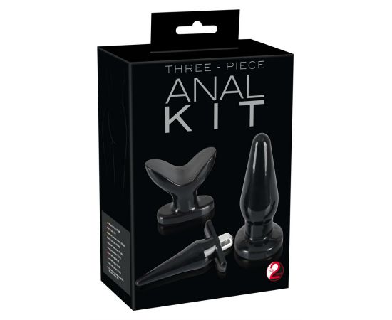 Набор анальных втулок You2Toys черный, фото 