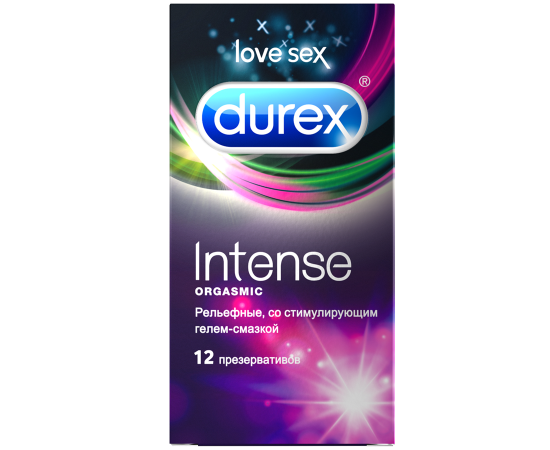Презервативы Durex №12 Intense Orgasmic рельефные, фото 
