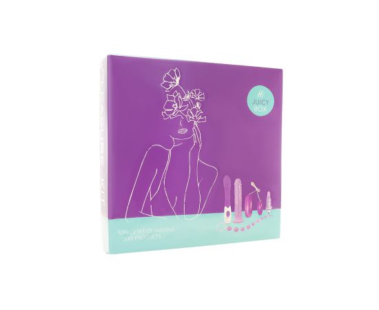 Набор секс-игрушек, 5 предметов, фиолетовый, фото 