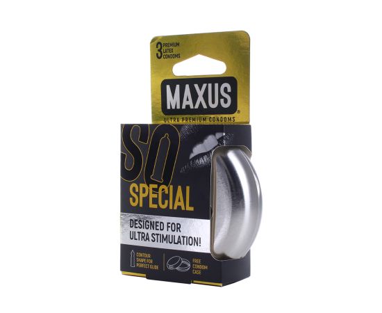 Презервативы MAXUS Special Железный Кейс Latex 3 шт, фото , изображение 2