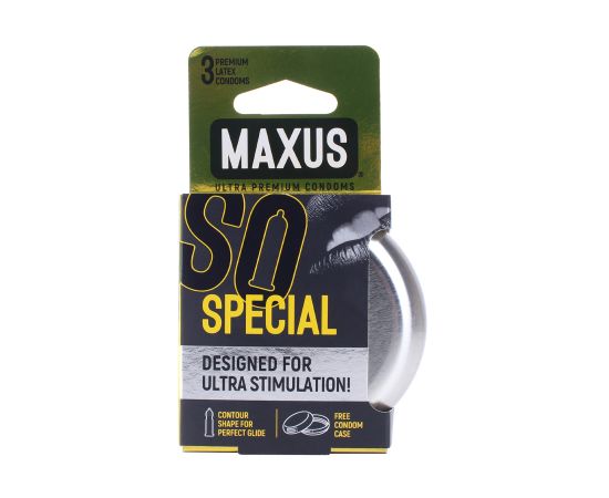 Презервативы MAXUS Special Железный Кейс Latex 3 шт, фото 
